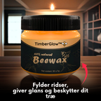Bivoks Trævoks Til Indendørs Overflader | Naturlig Voksfinish Til Møbler Og Træpleje | 80 g Træbehandling | Vanero