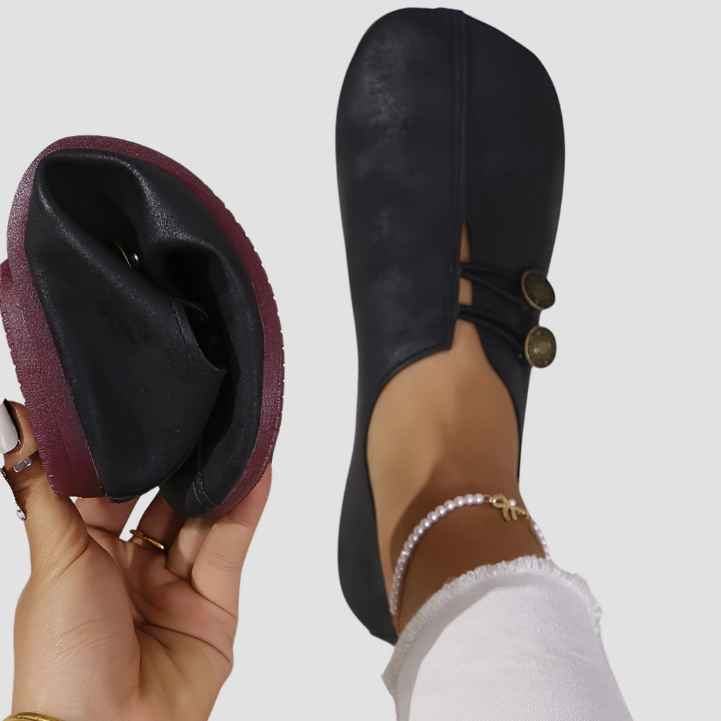 Dame Loafers Syntetisk Læder | Slip On Fodtøj Med Polstret Indersål | Til Hverdag & Formelle Outfitkombinationer | Vanero