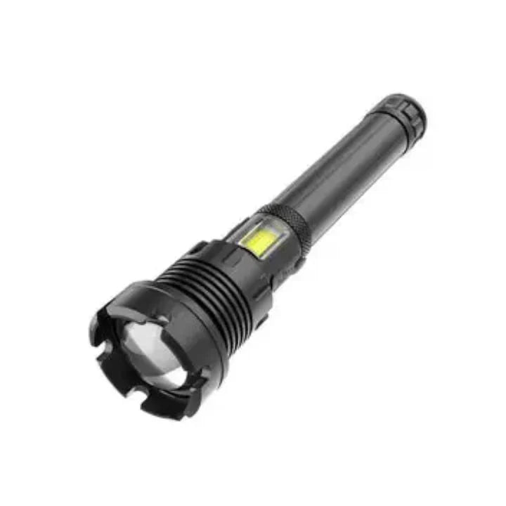 Taktisk LED Lommelygte Powerbank | Justerbar Zoom Genopladelig Konstruktion | Camping Vandring Beredskab & Outdoor Brug | Vanero