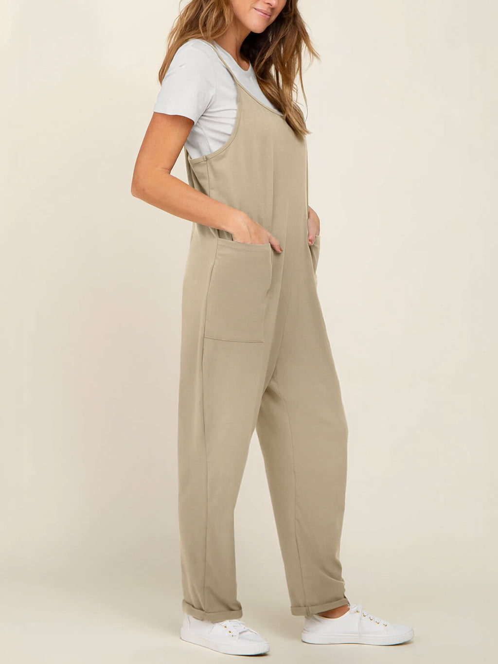Jumpsuit med Elastisk Talje | Afslappet Pasform i Let Konstruktion | Hverdagsbrug & Fritid | Vanero