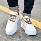 Herre Canvas Sneakers Lav Profil Design | Snørelukket Fritidsfodtøj | Gummisål Til Hverdag & Fritidsbrug | Vanero