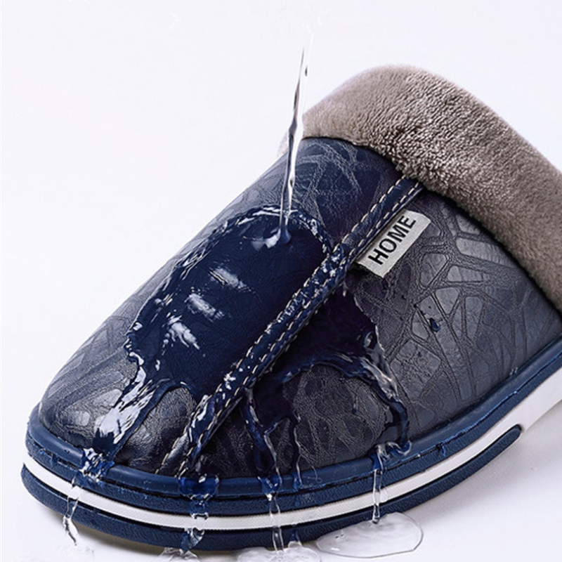 Herre Indendørs Tøfler i Plys | Slip-On Design Med Varmt For | Hjemmefodtøj Til Efterår & Vinter | Vanero