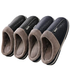Herre Indendørs Tøfler i Plys | Slip-On Design Med Varmt For | Hjemmefodtøj Til Efterår & Vinter | Vanero