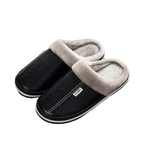 Herre Indendørs Tøfler i Plys | Slip-On Design Med Varmt For | Hjemmefodtøj Til Efterår & Vinter | Vanero