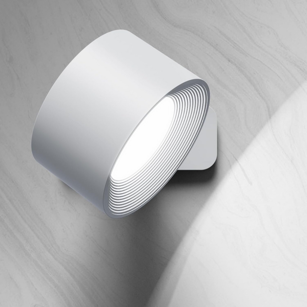 Væglampe | Genopladelig LED Belysning | Magnetisk Justerbart Design Indendørs Brug | Vanero