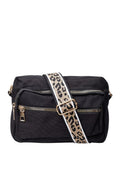 Taskee Vanda Crossbody Taske | Leoparddetalje Håndtaske | Justerbar Skulderrem med Struktureret Rum til Hverdag og Fest | Vanero