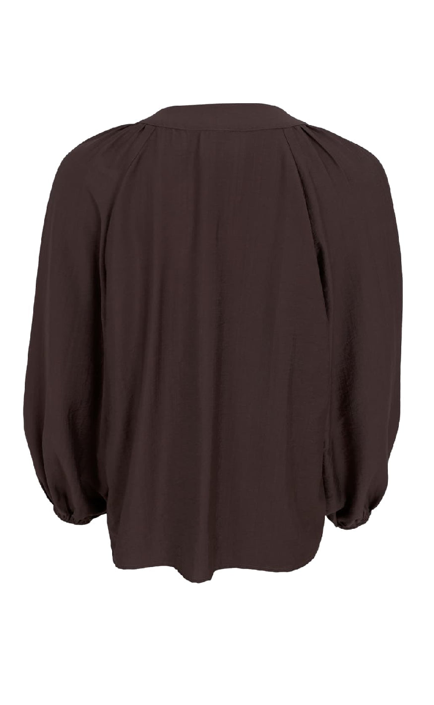 Damebluse Tekstilblanding | Relaxed Fit Raglan Bluse | Lag-På-Lag Design til Hverdagsbrug & Afslappet Styling | Vanero