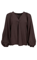 Damebluse Tekstilblanding | Relaxed Fit Raglan Bluse | Lag-På-Lag Design til Hverdagsbrug & Afslappet Styling | Vanero