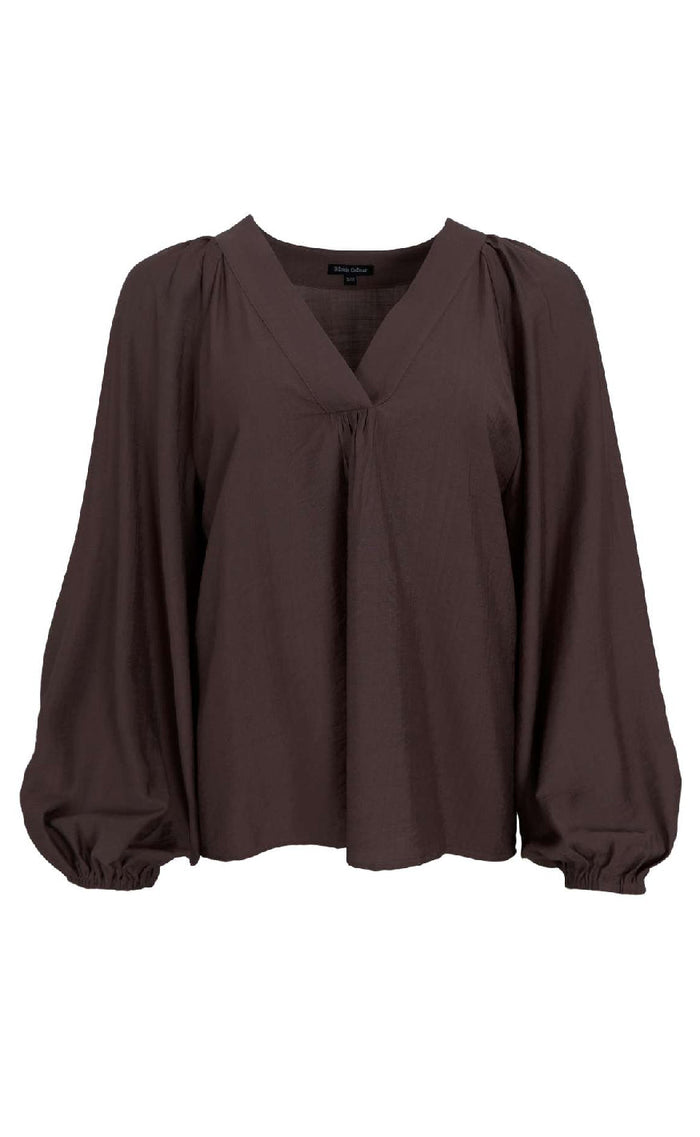 Damebluse Tekstilblanding | Relaxed Fit Raglan Bluse | Lag-På-Lag Design til Hverdagsbrug & Afslappet Styling | Vanero