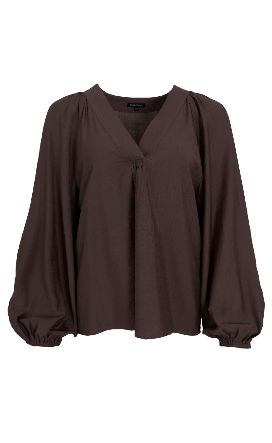 Damebluse Tekstilblanding | Relaxed Fit Raglan Bluse | Lag-På-Lag Design til Hverdagsbrug & Afslappet Styling | Vanero