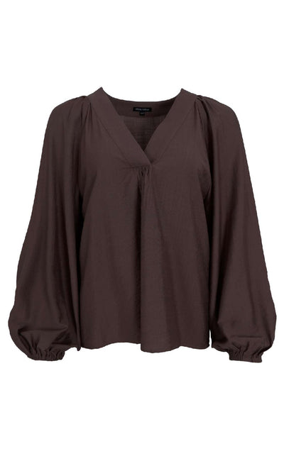 Black Colour - Luisa Raglan | Coffee | Vanero