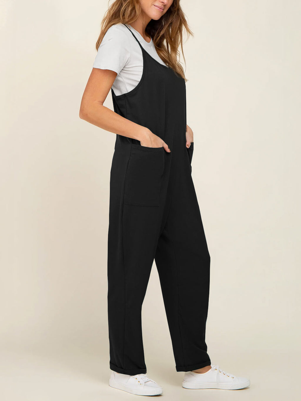 Jumpsuit med Elastisk Talje | Afslappet Pasform i Let Konstruktion | Hverdagsbrug & Fritid | Vanero
