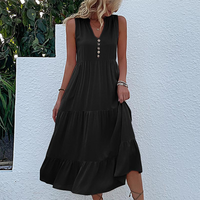 Afslappet Sommerkjole | Minimalistisk & Komfortabel | Vanero