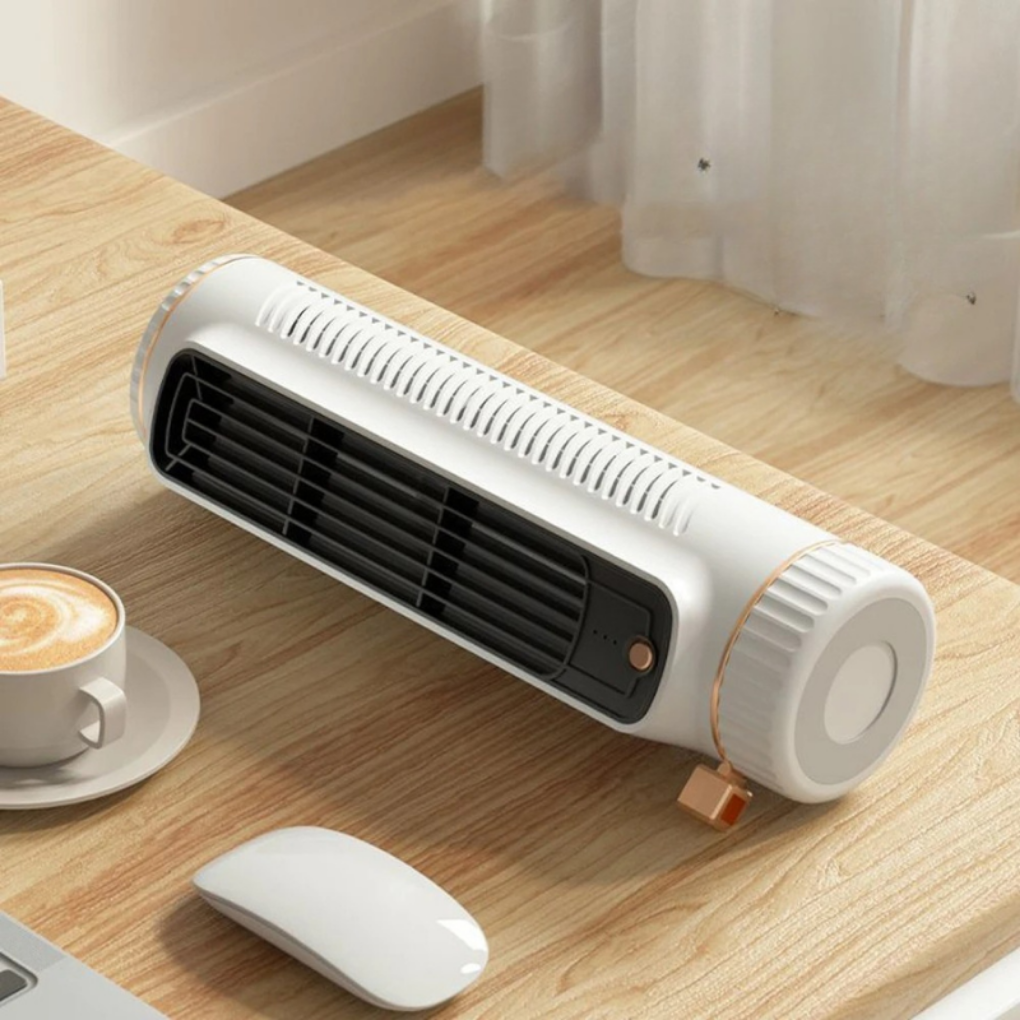 Tårnventilator | Bærbar Bladløs Bordventilator | Luftcirkulation Til Hjem & Kontor | Vanero