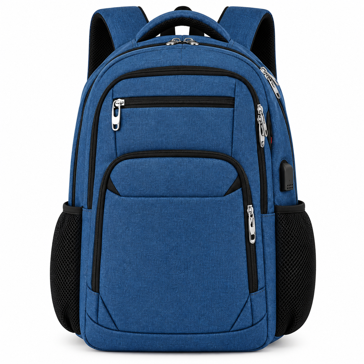 Laptoprygsæk I Polyester | Laptoprum Op Til 15,6 Tommer & USB-Port | Skjult Rum, Polstret Ryg & Trolleybånd | Vanero