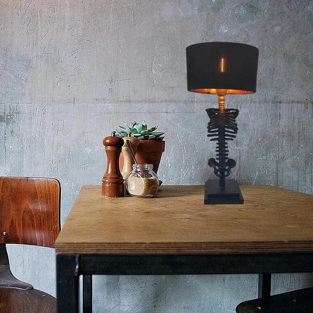 LED Bordlampe Med Skeletdesign | USB Drevet Touchkontrol Konstruktion | Indendørs Accentbelysning Til Reoler Og Skriveborde | Vanero