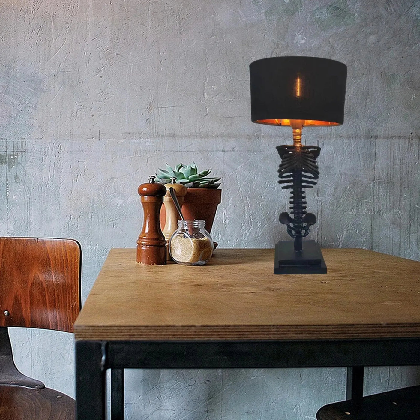 BoneGlow | Vintage Skelet Bordlampe | Vanero