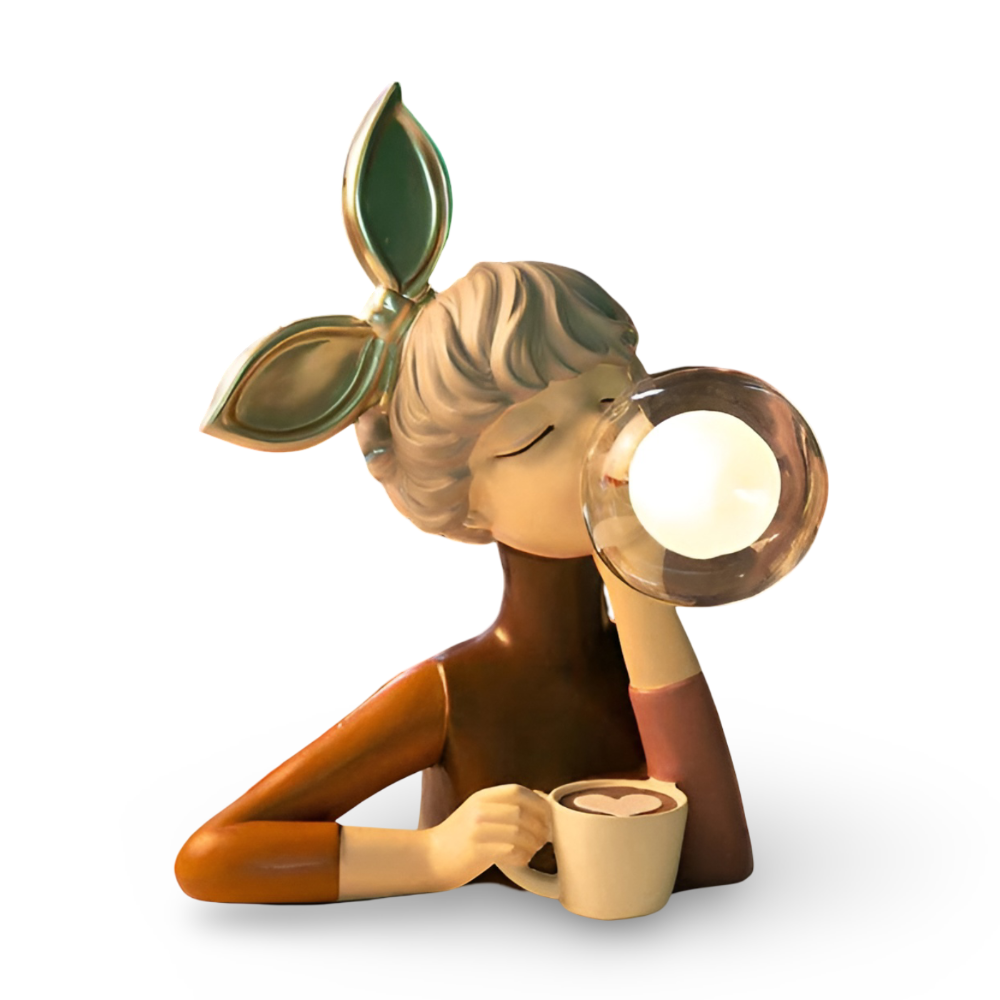 BubbleFairies Bordlampe | Charmerende Quartett Tegneserie Pige Statuer | Vanero