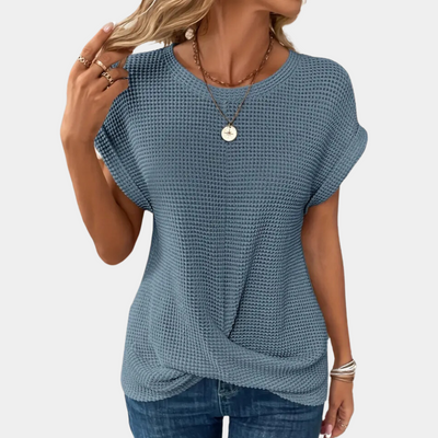 Magnolia l T-shirt med rund hals til kvinder l Vanero