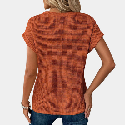 Magnolia l T-shirt med rund hals til kvinder l Vanero