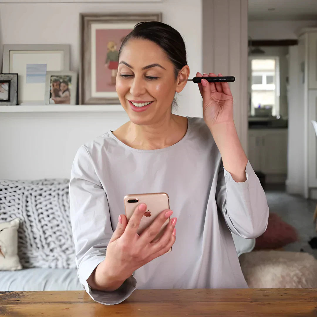 Smart Ørenrenser Med HD Kamera | Bluetooth & WiFi Tilsluttet Øreplejeenhed | Transportabelt Design | Vanero