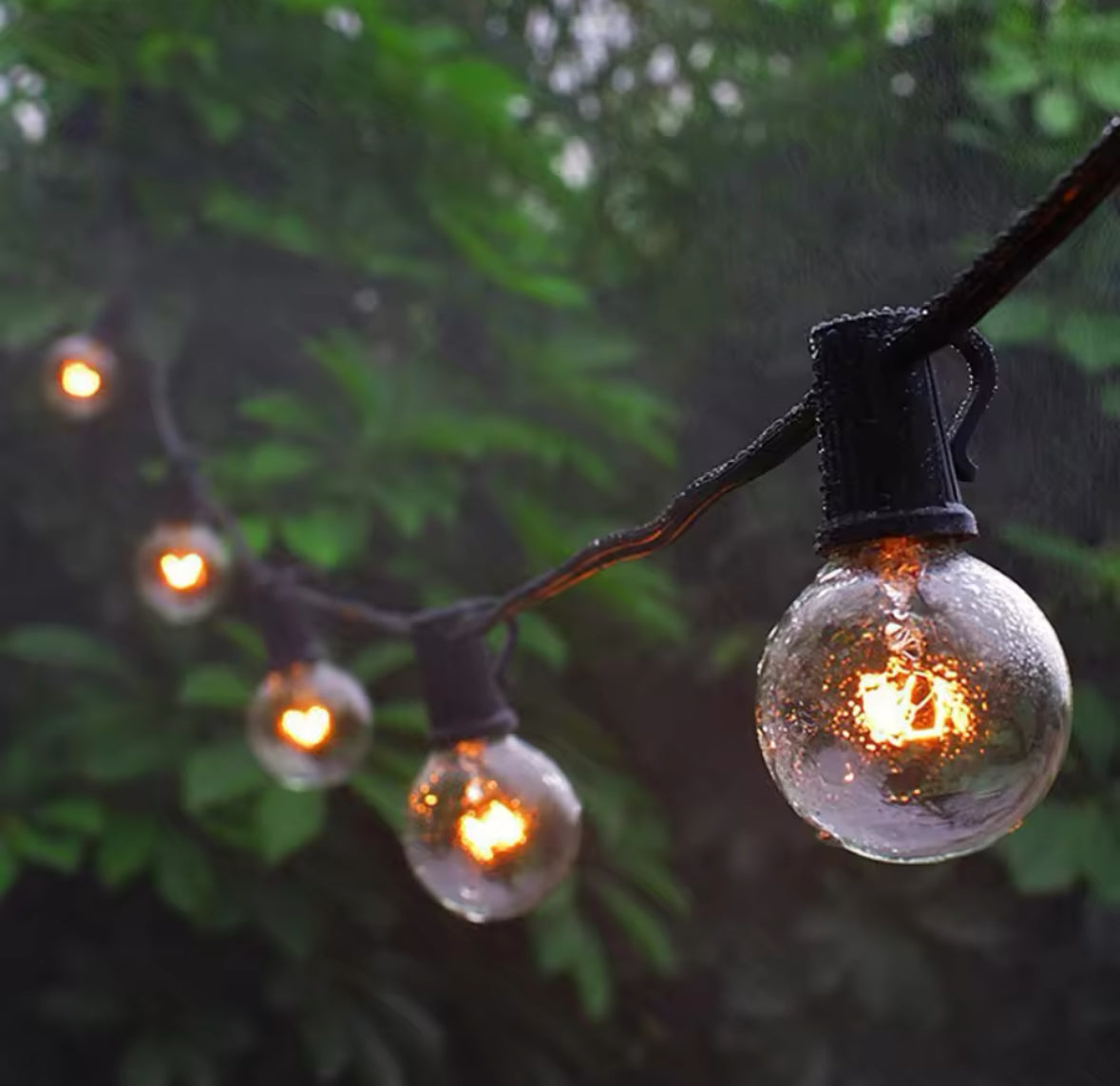 Udendørs LED Lyskæde 15M IP65 Design | Varm Hvid Have & Terrasselys | Pergola Altan Spiseområde & Udendørs Brug | Vanero