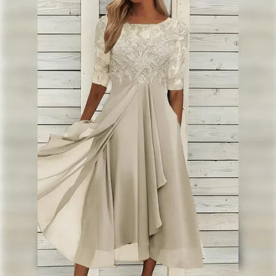 A-line Kjole | Blonder & Chiffon | Tidløs Stil l Vanero
