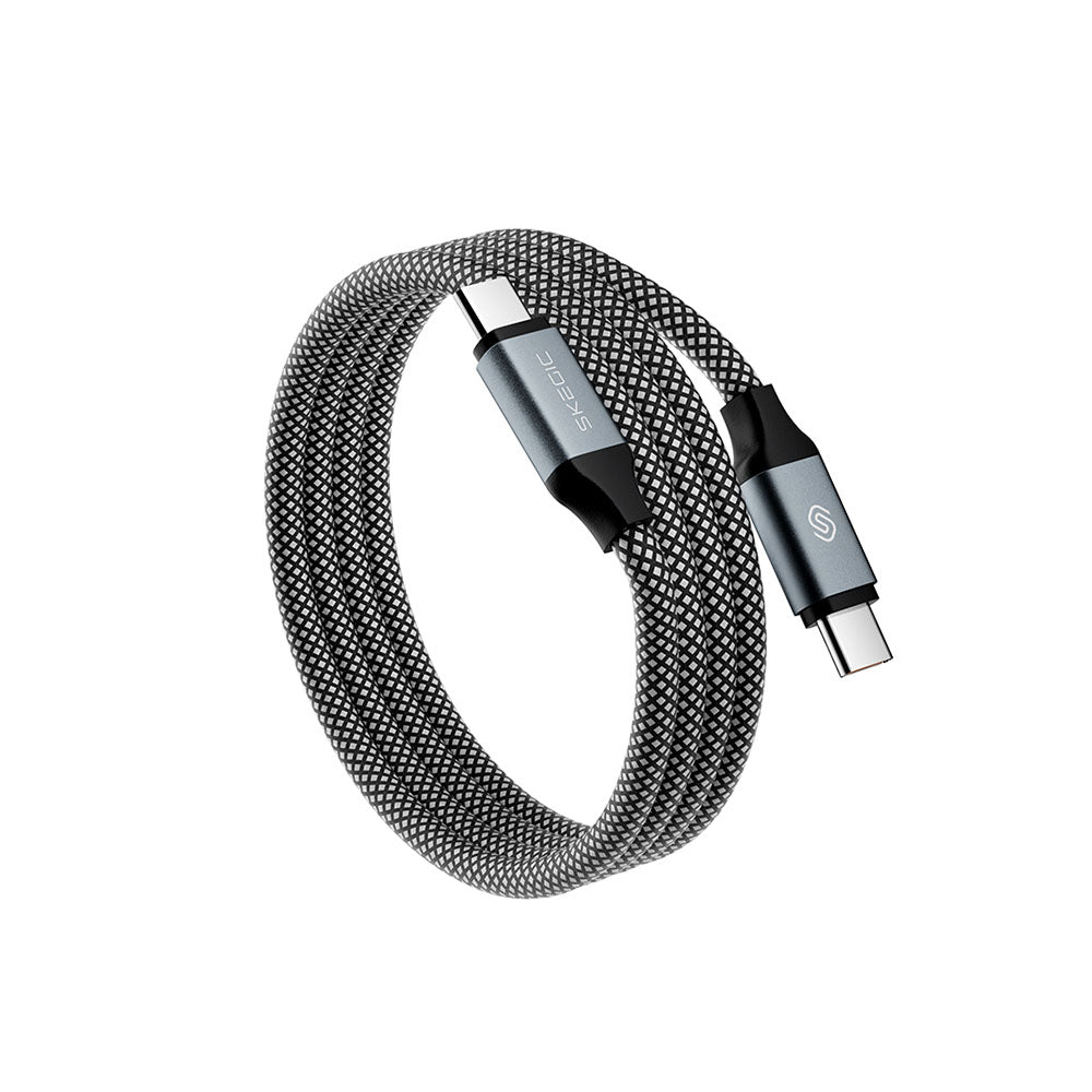 Magnetisk Opladerkabel 1,5 m | Flettet Hurtigopladningskabel Med Multi-Stik | USB Enheder | Vanero