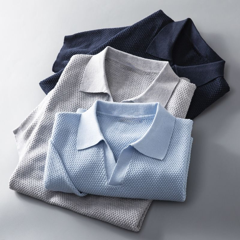 Herre Polo T Shirt Let Tekstil | Komfortabel Pasform Kortærmet Overdel | Til Hverdagsbrug & Fritidsaktiviteter | Vanero