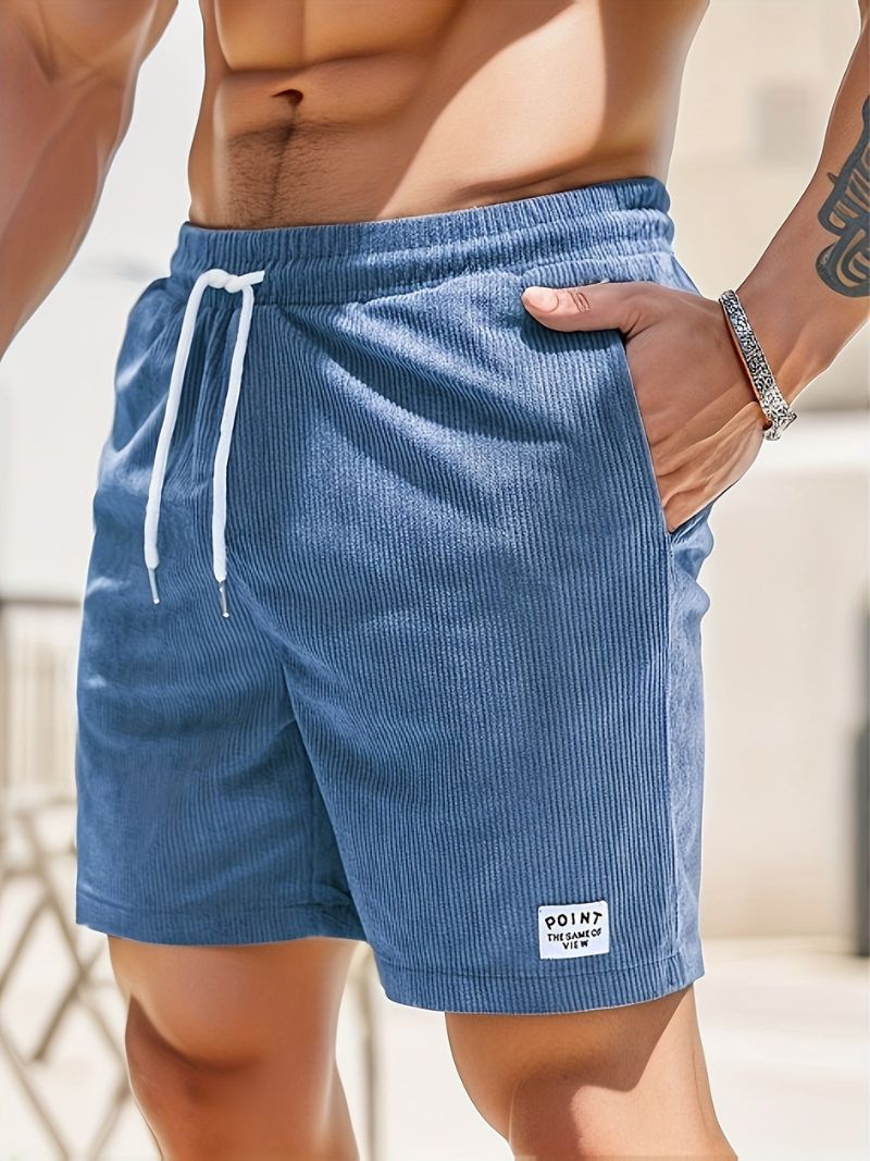 Leon | Casual fløjlsshorts til mænd med løbegang l Vanero