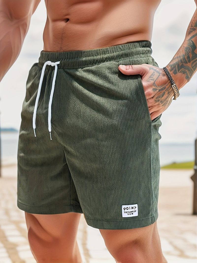 Leon | Casual fløjlsshorts til mænd med løbegang l Vanero
