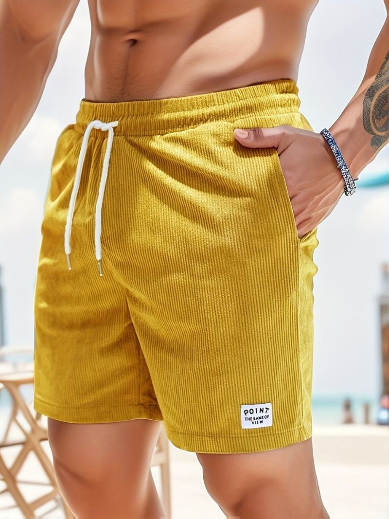 Leon | Casual fløjlsshorts til mænd med løbegang l Vanero