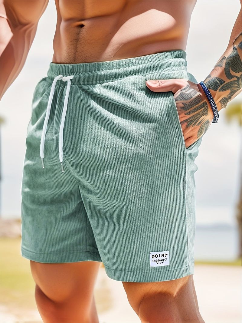 Leon | Casual fløjlsshorts til mænd med løbegang l Vanero