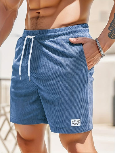 Leon | Casual fløjlsshorts til mænd med løbegang l Vanero