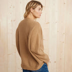 Dame Strikcardigan Strikmateriale | Løs Pasform Cardigan | Knaplukning Foran Til Hverdagsbrug & Lag-På-Lag Styling | Vanero