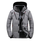Pedersen Hvide Andedun & Polyester | Regular Fit Termisk Skisæt | Aftagelig Hætte til Vintersport & Udendørsbrug | Vanero