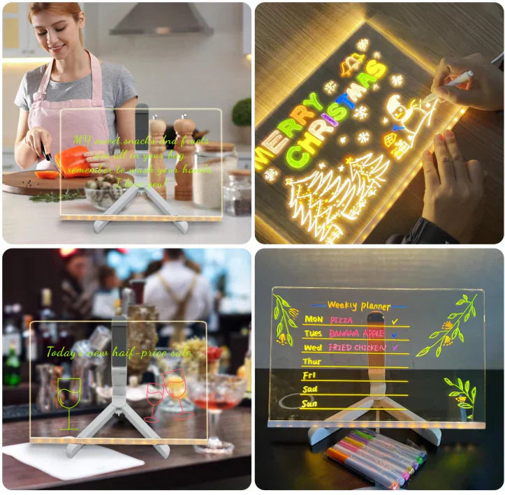 IllumiBoard | Lysende LED-tegne- og skrivetavle til børn og virksomheder l Vanero