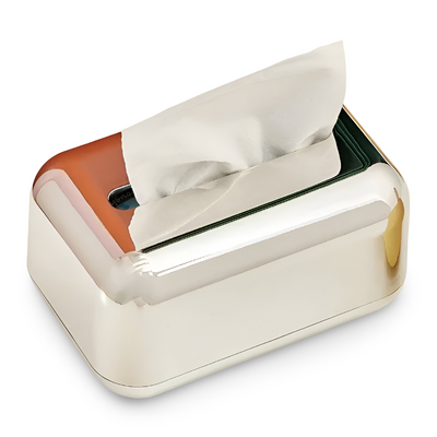 CaseDeluxe | Spejl Finish Guld Tissue Box Opbevaringsboks Holder/Organizer | Vanero
