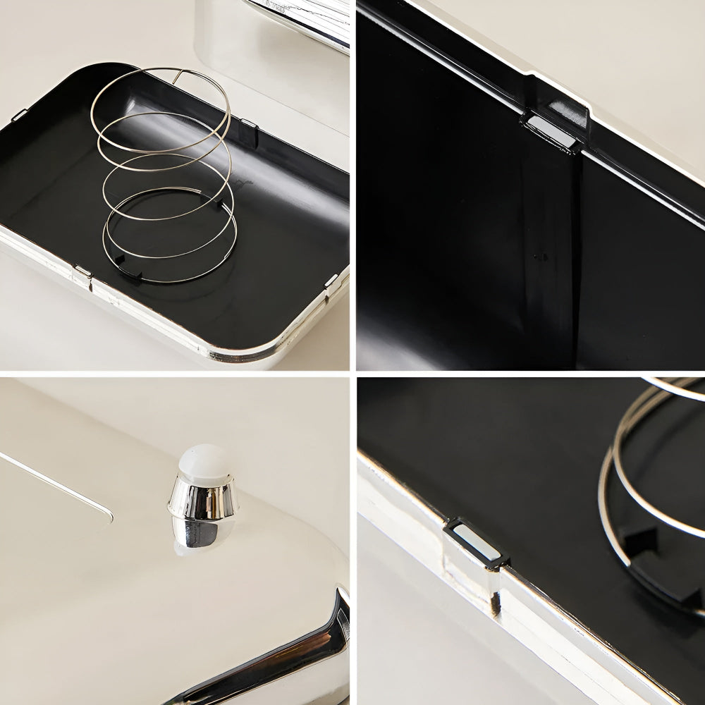 CaseDeluxe | Spejl Finish Guld Tissue Box Opbevaringsboks Holder/Organizer | Vanero