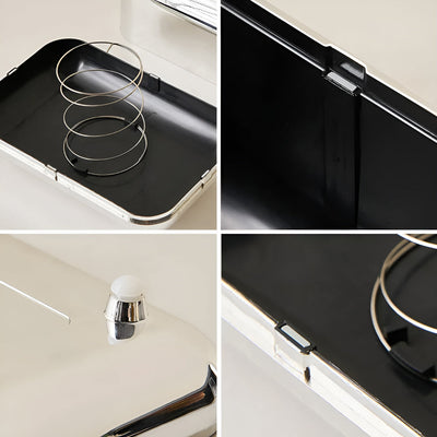 CaseDeluxe | Spejl Finish Guld Tissue Box Opbevaringsboks Holder/Organizer | Vanero