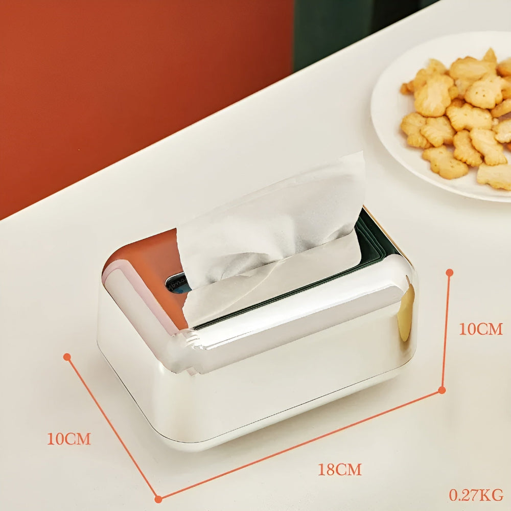 CaseDeluxe | Spejl Finish Guld Tissue Box Opbevaringsboks Holder/Organizer | Vanero