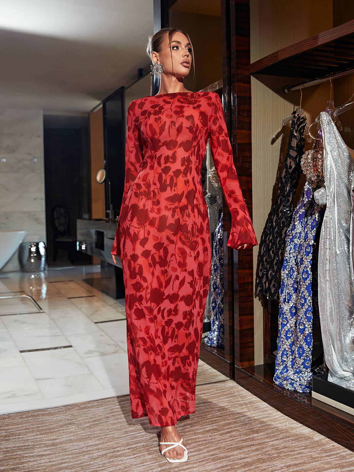 Cecil | Rose Maxi-kjole l Vanero