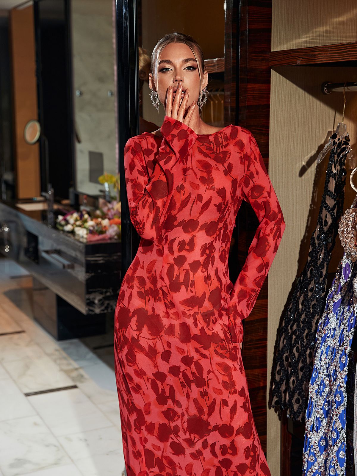 Cecil | Rose Maxi-kjole l Vanero