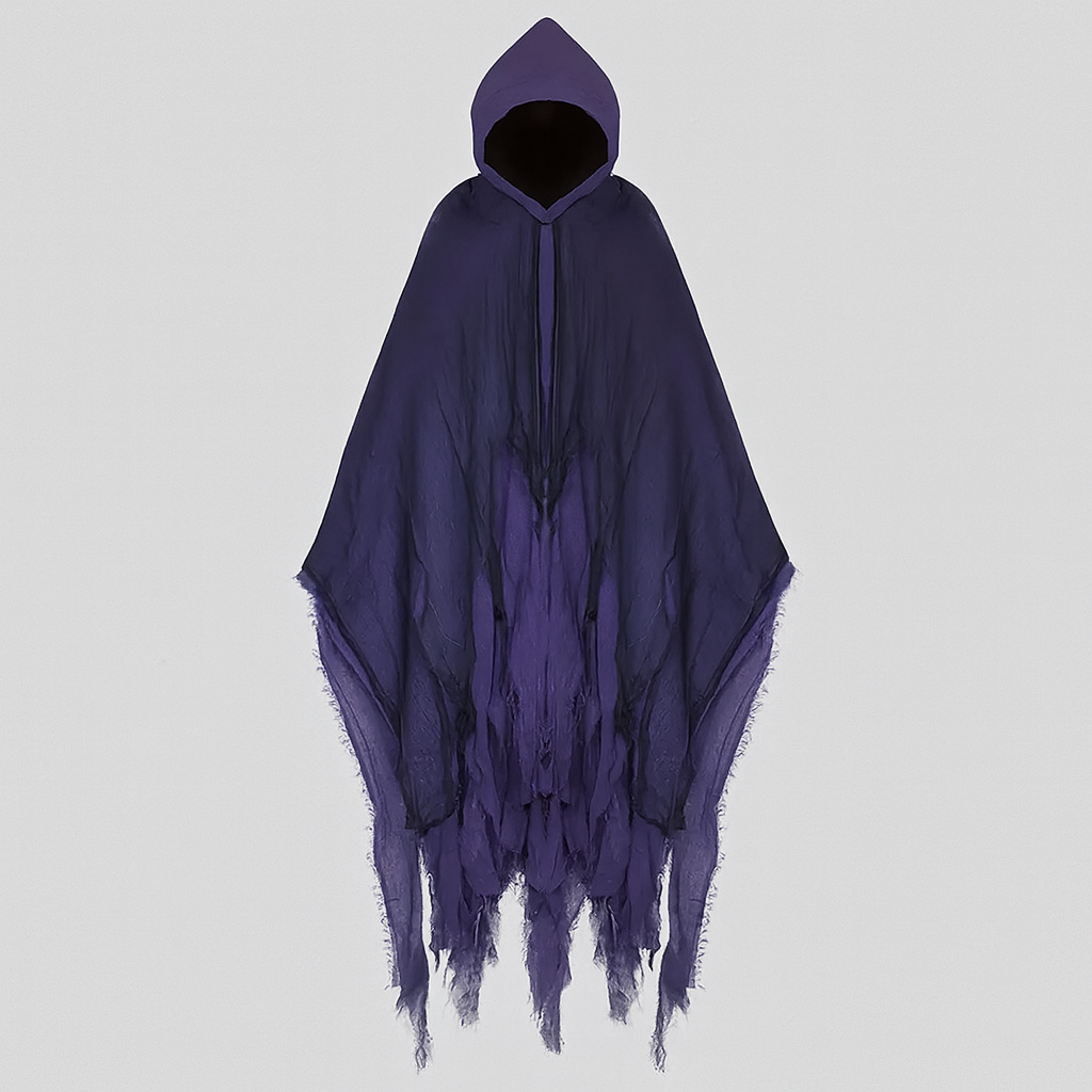 Terrifying Skeleton Halloween Cloak with Hood | Uhyggelig Udklædning til Halloween | Vanero