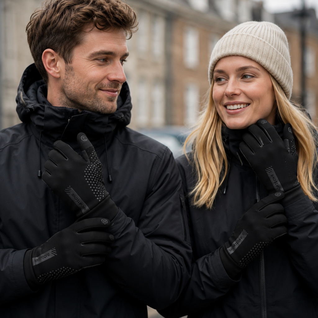 Unisex Vandtætte Vinterhandsker | Touchscreen & Skridsikkert Greb | Isolerede Handsker Til Skiløb, Cykling & Udendørs Brug | Vanero