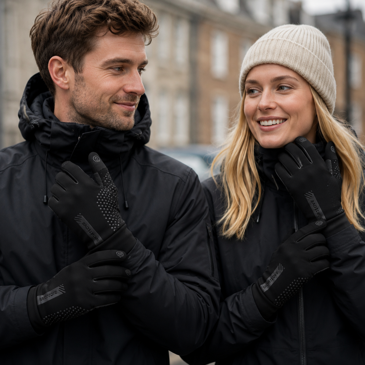 Unisex Vandtætte Vinterhandsker | Touchscreen & Skridsikkert Greb | Isolerede Handsker Til Skiløb, Cykling & Udendørs Brug | Vanero