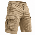 Herre Cargo-Shorts i Bomuld | Afslappet Pasform & Flere Lommer | Lette Shorts Til Hverdagsbrug, Fritid & Varmt Vejr | Vanero