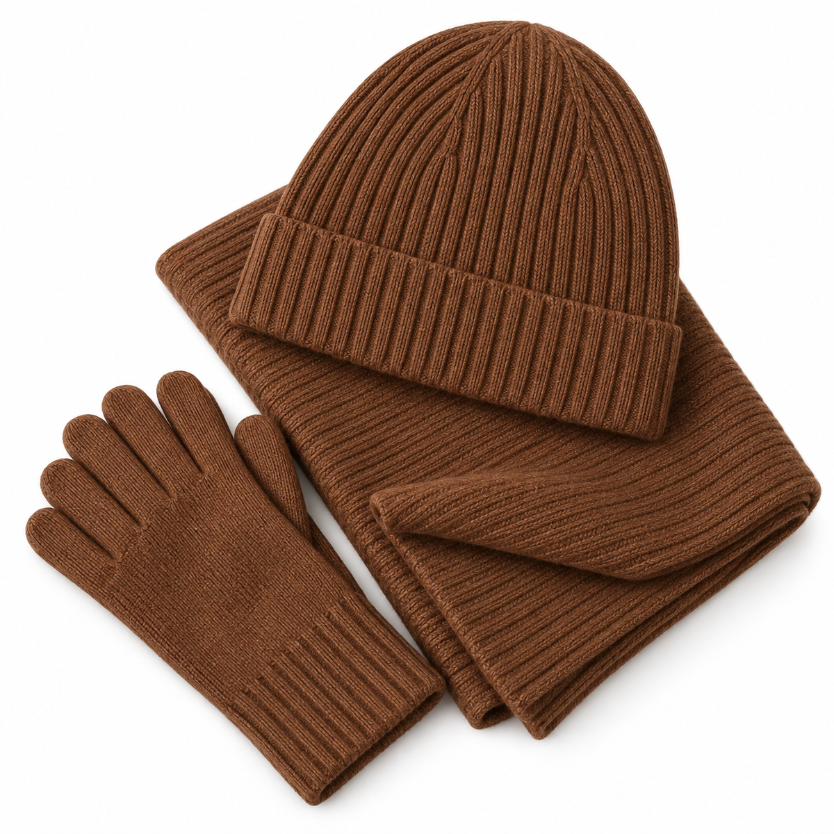 Vinter Sæt i Kasmir | Blød Strikket Konstruktion & Koordineret Design | Casual Tøjsæt Til Hverdag, Hjem & Fritid | Vanero