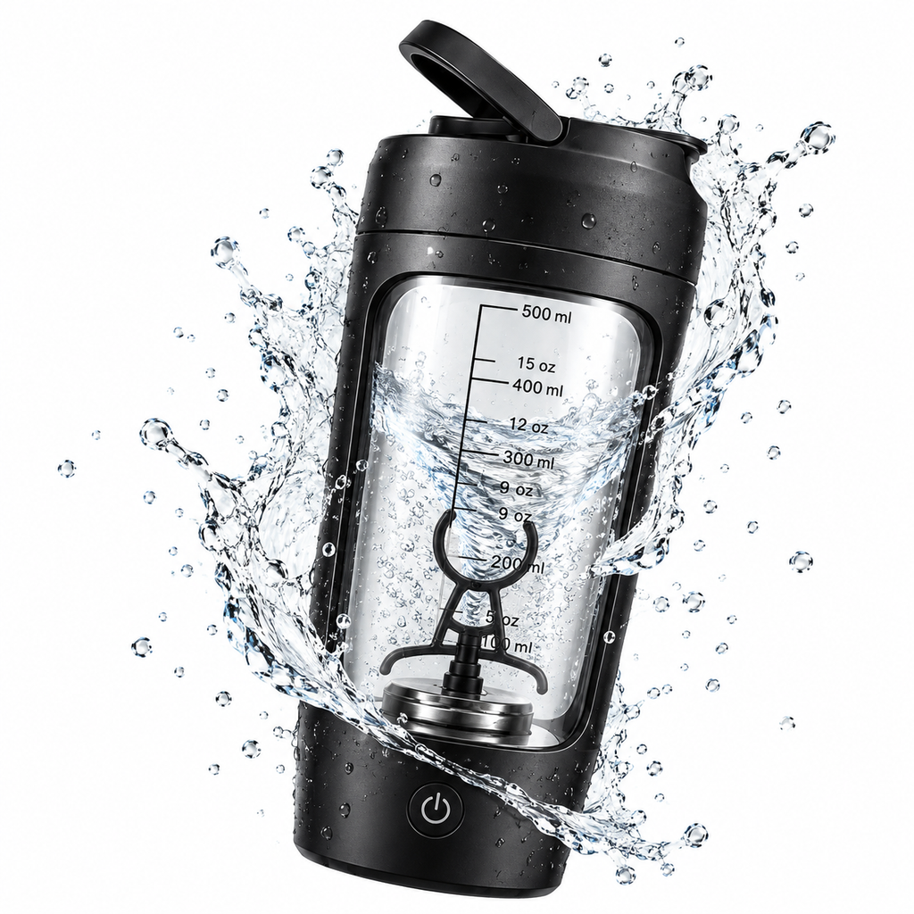 Elektrisk Protein-Shaker | USB-Genopladeligt Blandesystem Med Én Knap | 500 ml Lækageresistent Shaker Til Rejser & Træning | Vanero