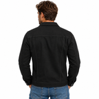 Herre Denim-Style Jakke | Knaplukning & Brystlommer | Langærmet Casual Jakke Til Hverdagsbrug & Lag-På-Lag | Vanero